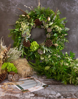 Natural Christmas Wreath Making Kit, 3 of 6