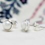Freshwater Pearl Stud Earrings, thumbnail 4 of 7