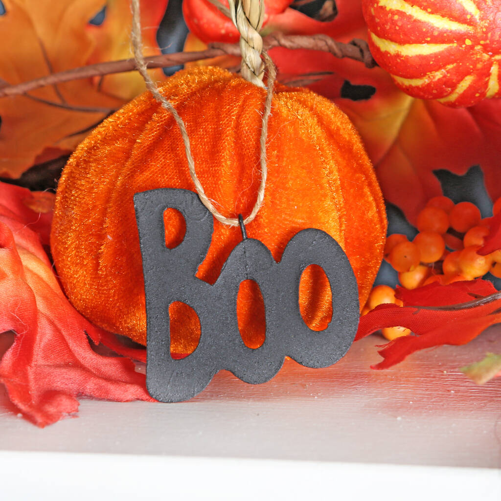 Set Of Three Halloween Hanging Decorations By Red Berry Apple