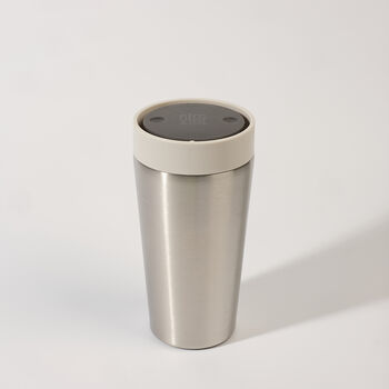 Circular Leakproof And Lockable Travel Mug 12oz White, 3 of 7