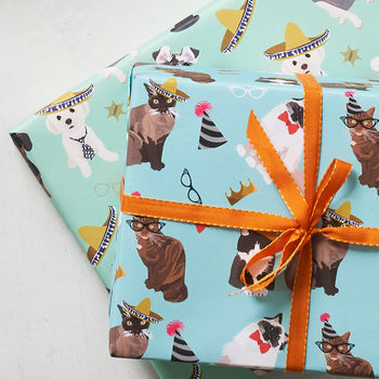 Party Cat Wrapping Paper, 3 of 8