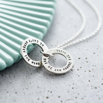 Personalised Small Secret Circle Necklace, 3 of 11