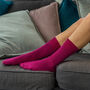 Berry Alpaca Socks, thumbnail 1 of 2