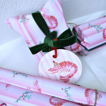 Holly And The Prawn Wrapping Paper, 3 of 5