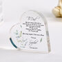 Mother Of The Bride Wedding Heart Plaque Gift, thumbnail 1 of 5