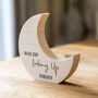 Personalised Never Stop Looking Up Moon New Baby Gift, thumbnail 2 of 5