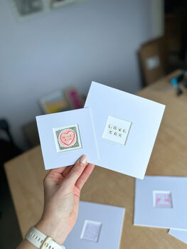 Love You Scrabble Tiles Mini Art Print, 5 of 9