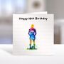 Rugby Girl Birthday Card Personalised, thumbnail 2 of 4