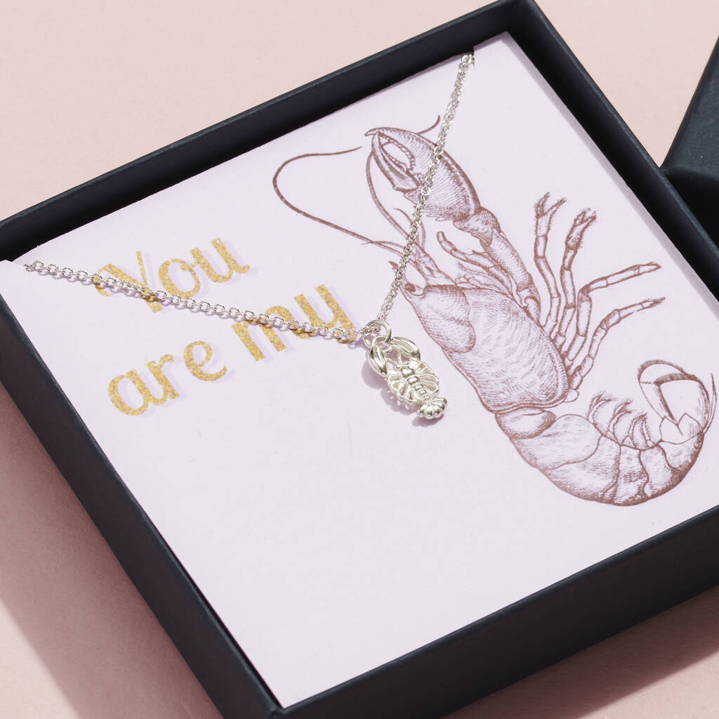 You Are My Lobster Necklace Gift Box, 1 of 5
