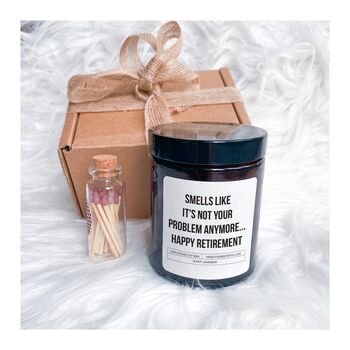 Scented Candle Retirement Gift Set With Matches, 5 of 8