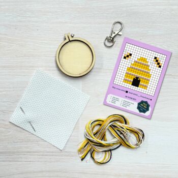 Sweeter Than Honey Mini Matchbox Cross Stitch Kit, 4 of 6
