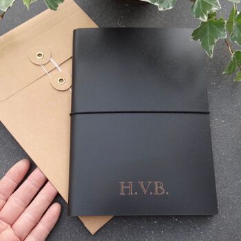 Personalised Leather Monogram Diary, 9 of 12
