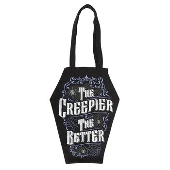 The Creepier The Better Coffin Shaped Tote Bag, 2 of 3