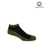 Oxford Stripe Mustard And Polka Khaki Men's Trainer Socks, thumbnail 6 of 8