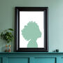 Childs Portrait For Nursery Playroom Silhouette Custom Art Print, thumbnail 5 of 8
