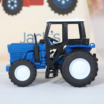 Die Cast Tractor Toy And Personalised Bag, 5 of 6