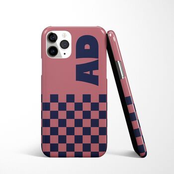 Initial Check Phone Personalised Case Name Durable iPhone Samsung Mobile Cover, 5 of 12