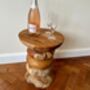 Teak Root Wood Side Coffee Lamp Table Handmade, thumbnail 4 of 8