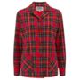 Pearl Jacket In Red Plaid Tartan Vintage 1940s Style, thumbnail 1 of 2