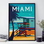Miami Art Print, thumbnail 2 of 4