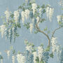 Wisteria Botanical Powder Blue Wallpaper, thumbnail 3 of 3