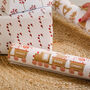 Personalised Christmas Gingerbread Train Wrapping Paper, thumbnail 4 of 7