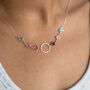 Family Circle Birthstone Necklace, thumbnail 6 of 12