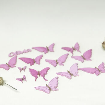 Personalised Pink Butterflies Height Chart, 7 of 8