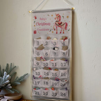 Personalised Unicorn Christmas Calendar, 4 of 4