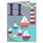 Mini H For Harbour Card, thumbnail 2 of 5