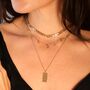 Tarot Card Pendant Necklace In Gold Plating, thumbnail 11 of 11