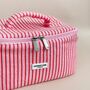 Travel Towel Vanity Case Cherry Stripes, thumbnail 3 of 3