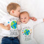 Personalised Space Sister Brother Matching Sibling Set, thumbnail 1 of 11