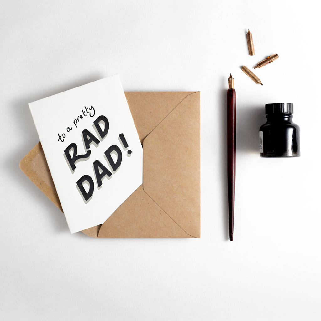 'To A Pretty Rad Dad' Father's Day Card