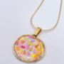 Disco Super Sparkly Pendant Necklace Small Hand Made, thumbnail 5 of 10