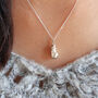 Sterling Silver Snowman Necklace, thumbnail 2 of 5