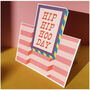 'Hip Hip Hoo Day' Fun Fold Out Greetings Card, thumbnail 3 of 4