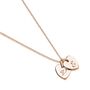 Personalised Rose Gold Plate Little Twin Heart Necklace, thumbnail 6 of 10