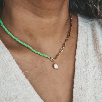 Pura Pearl Seed Bead Necklace, 2 of 5