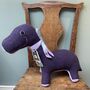 Dinosaur Soft Toy Large And Handmade, thumbnail 3 of 8