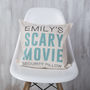 Personalised Scary Movie Security Cushion, thumbnail 1 of 2