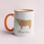 Highland Cow Personalised Mug, thumbnail 1 of 3