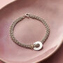 Personalised Sterling Silver And Gold Circle Bracelet, thumbnail 3 of 5