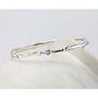 Handmade Opal And Blue Topaz Sterling Silver Bangle, thumbnail 1 of 6