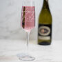 Personalised Something Blue Champagne Flute Bride To Be Gift Box Hamper, thumbnail 3 of 6