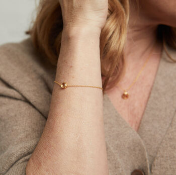 Brooklyn Citrine And Gold Plated Bracelet, 2 of 4
