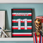 Personalised Rugby Shirt Print, Unframed, thumbnail 1 of 5