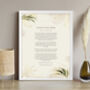Use Your Own Words Personalised Floral Poem Print, thumbnail 7 of 7