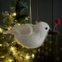 Wool Dove Hanging Decoration, thumbnail 1 of 4