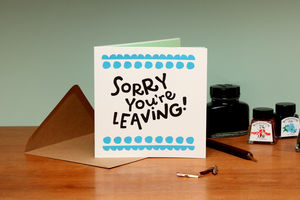 leaving cards | notonthehighstreet.com